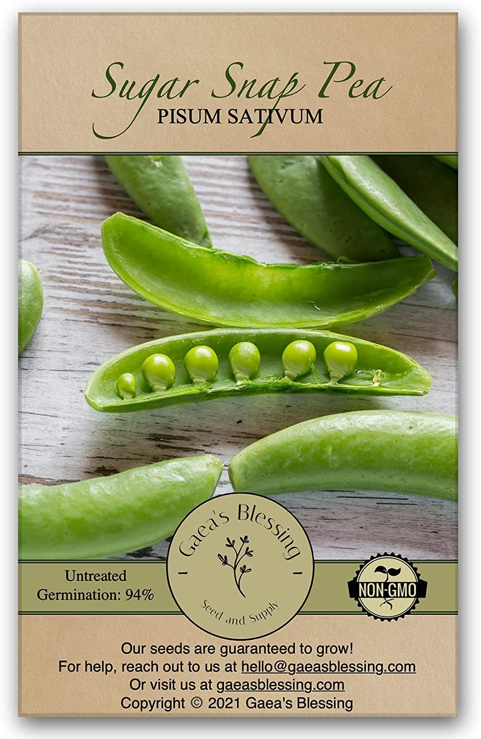 Sugar Snap Pea Seeds - Pisum sativum